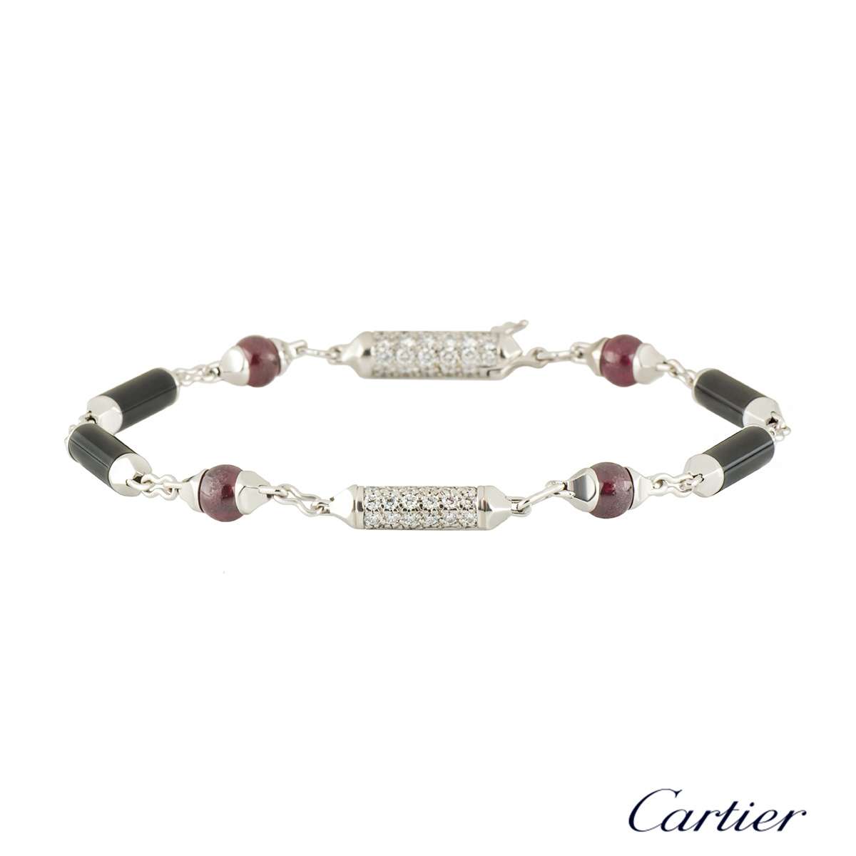Cartier White Gold Le Baiser Du Dragon Bracelet | Rich Diamonds